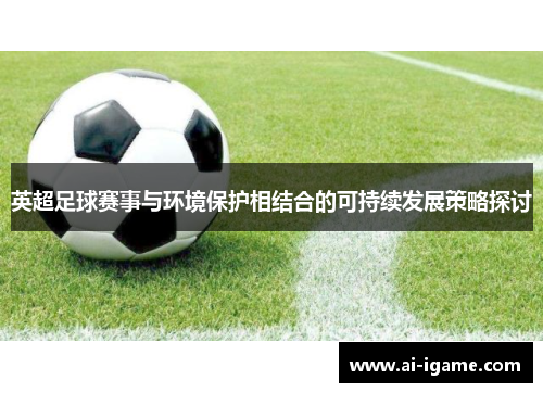 英超足球赛事与环境保护相结合的可持续发展策略探讨