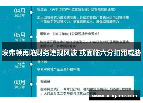 埃弗顿再陷财务违规风波 或面临六分扣罚威胁 埃弗顿再陷财务违规风波 或面临六分扣罚威胁